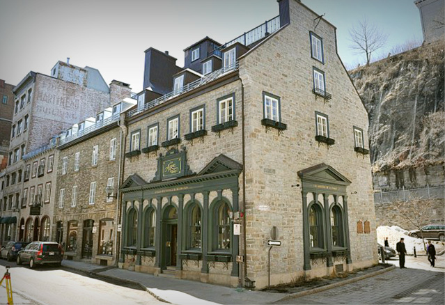 ancienne banque située sur la rue Saint-Pierre à Québec.