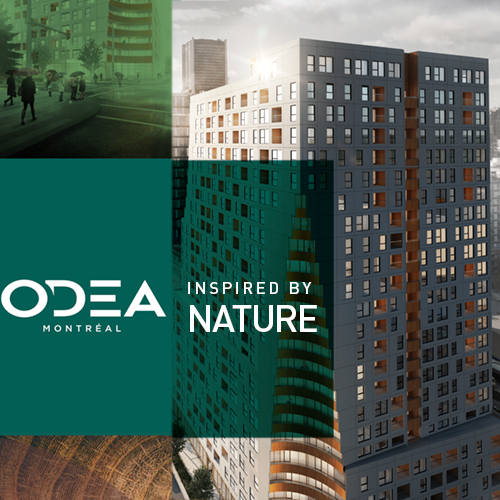 Odea Montreal is a mixed-use project born from a partnership between Creeco and Cogir Immobilier. 