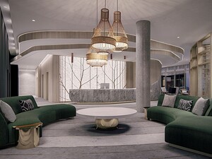Odea Montréal lobby inspiré par la nature