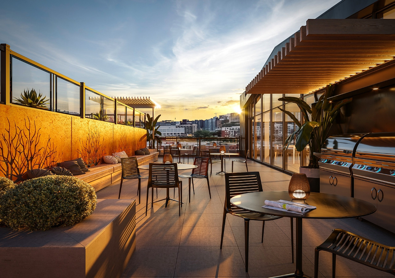 Rooftop terrace with BBQ