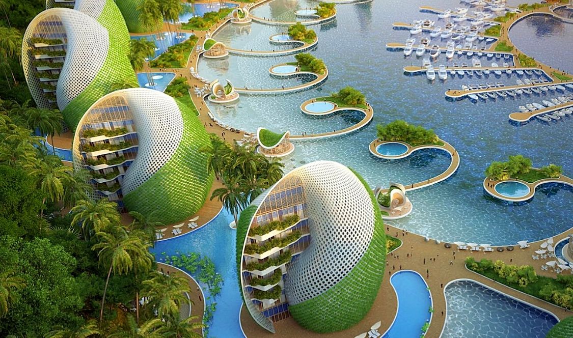 Nautilus Eco-Resort projet futuriste